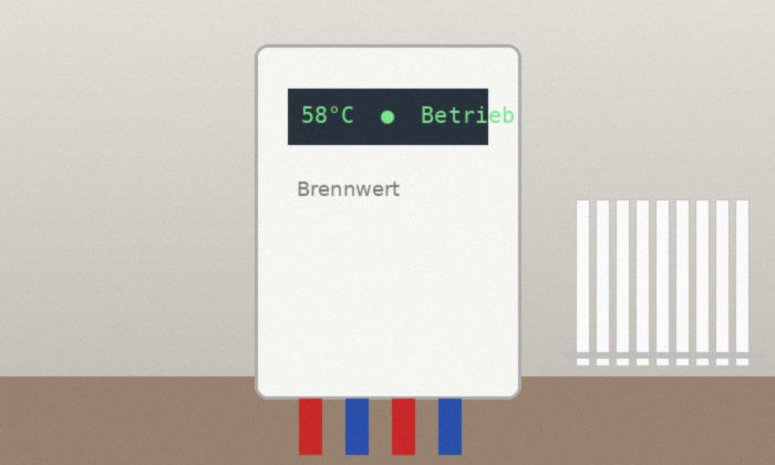 Brennwertheizung im Heizungskeller